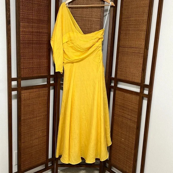 Rachel Comey | Dresses | Rachel Comey Yellow One Shoulder Linen Dress Size 8 | Poshmark Rachel Comey | Dresses | Rachel Comey Yellow One Shoulder Linen Dress Size 8 | Poshmark
